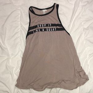 VS PINK “drop it like a squat” super soft tank